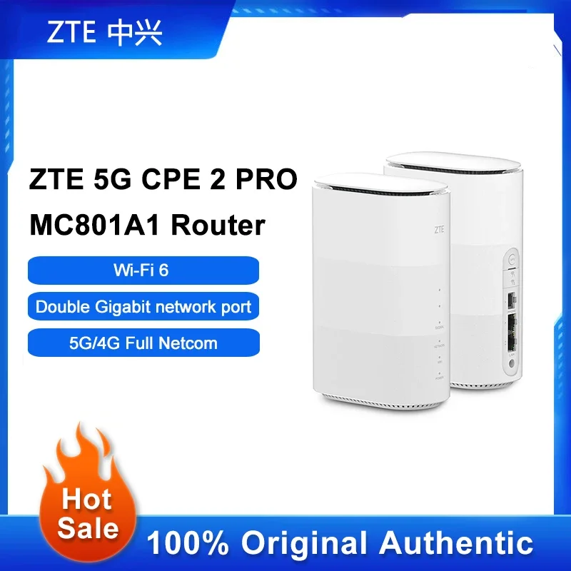 

Оригинальный маршрутизатор ZTE MC801A1 5G CPE с поддержкой платформы WiFi 6 SDX55 со слотом для SIM-карты, сетевой усилитель Wi-Fi, повторитель