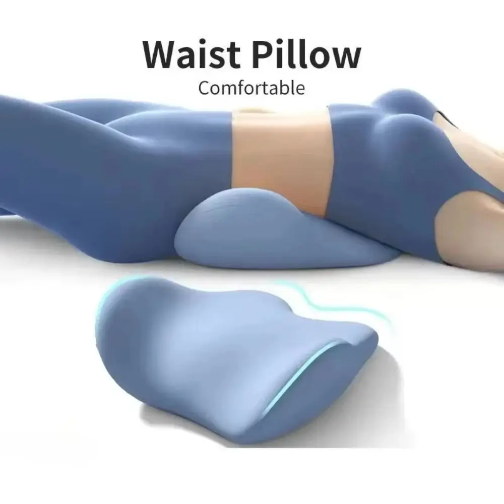 Comfortable Memory Foam Lumbar Support Cushion Breathable Soft Lying Down Pillow Ergonomics Back Support Cushion Home Office