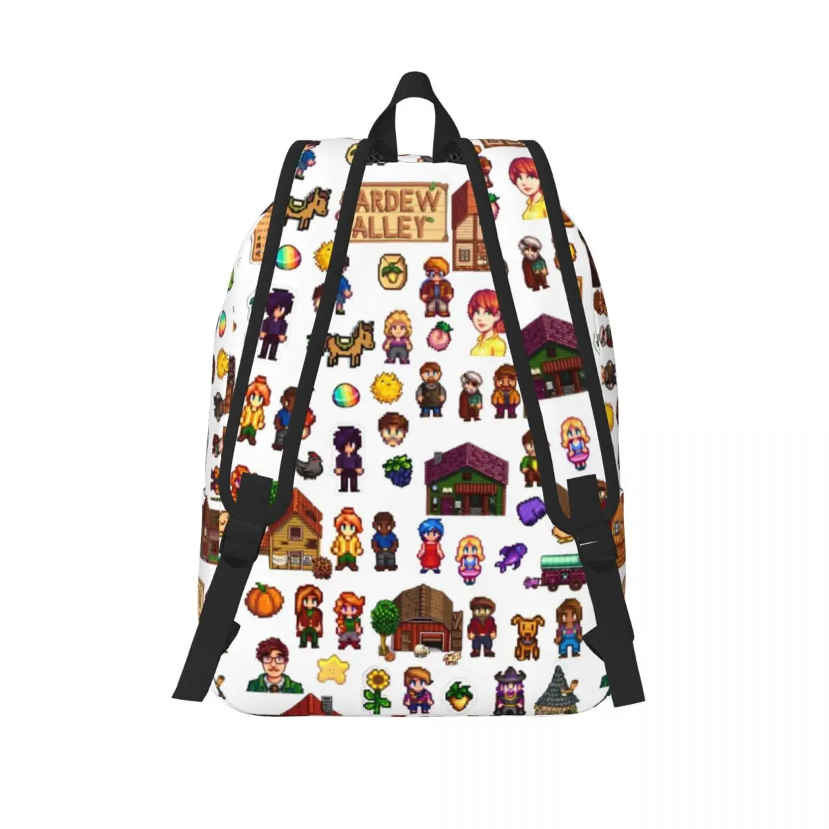 Stardew Valley Personaggi Zaino classico Studente sportivo Affari Agricoltura Gioco Zaino per uomo Donna Borse di tela universitarie
