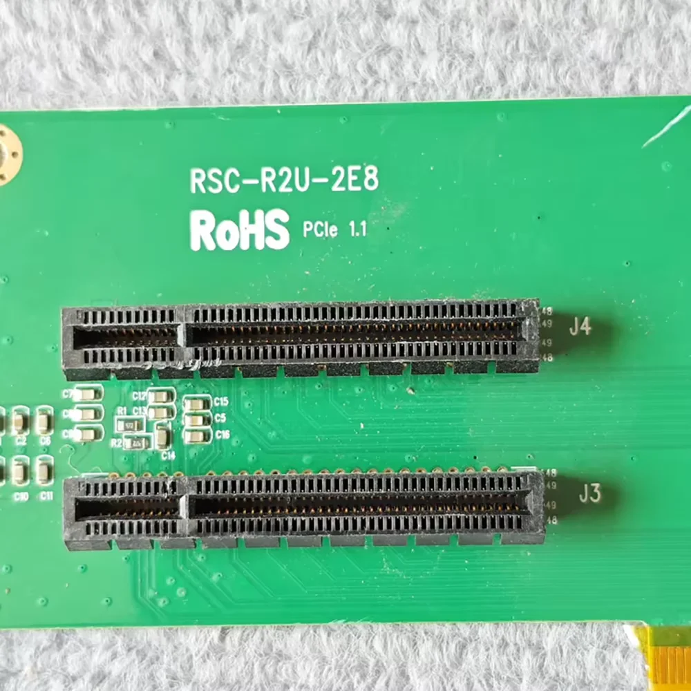 بطاقة محول الخادم 2U RSC-R2U-2E8