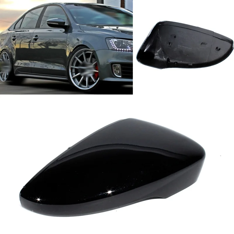 

For VW Jetta GLI 2012 2013 2014 2015 2016 2017 2018 1 pc Right Side Black Painted Rear Mirror Cover 3C8857538