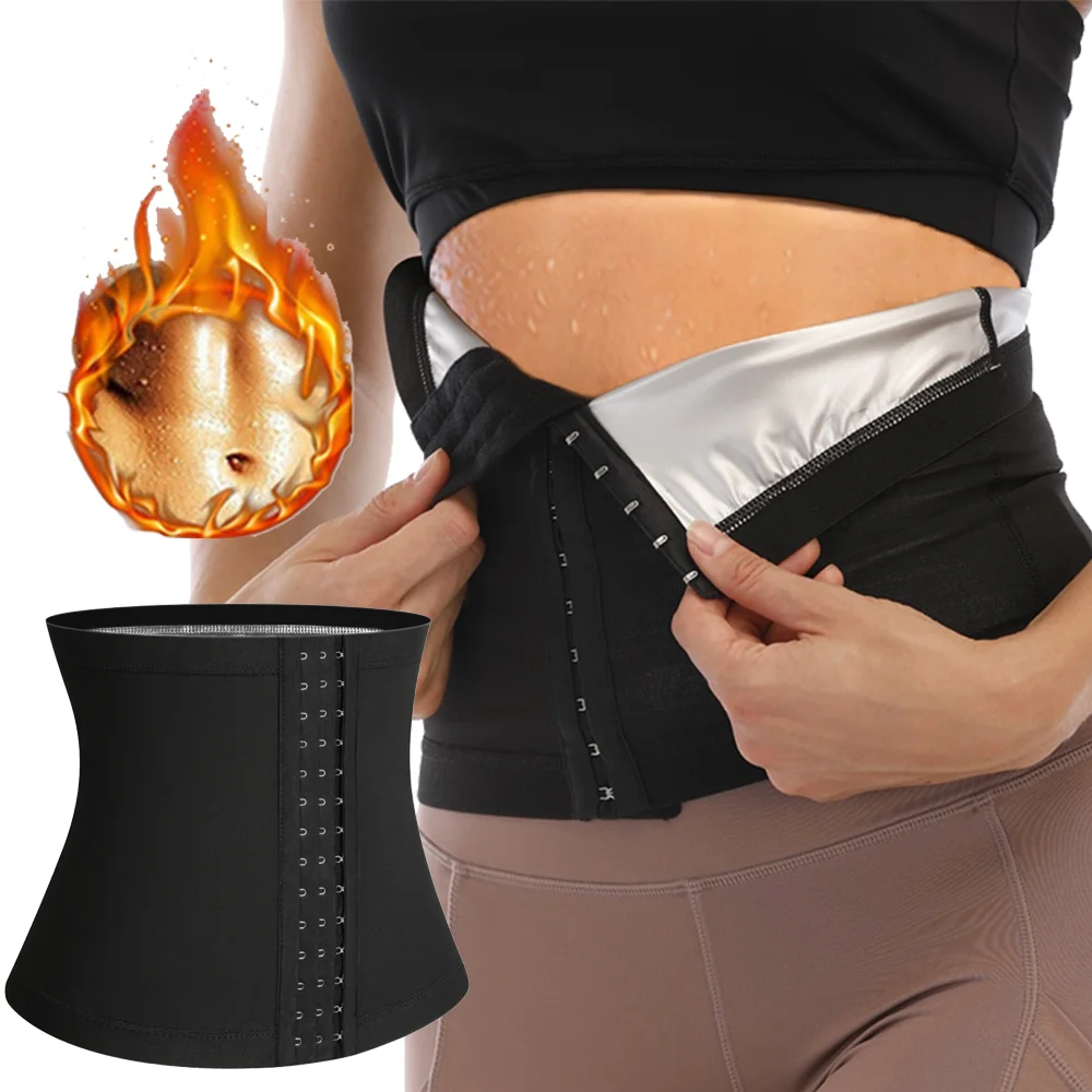 Women Abdomen Reducer Shaper Workout Sauna Sweat Waist Trimmer Belt Fitness Shapewear Fat Burning Belly Slimming Trainer Corsets