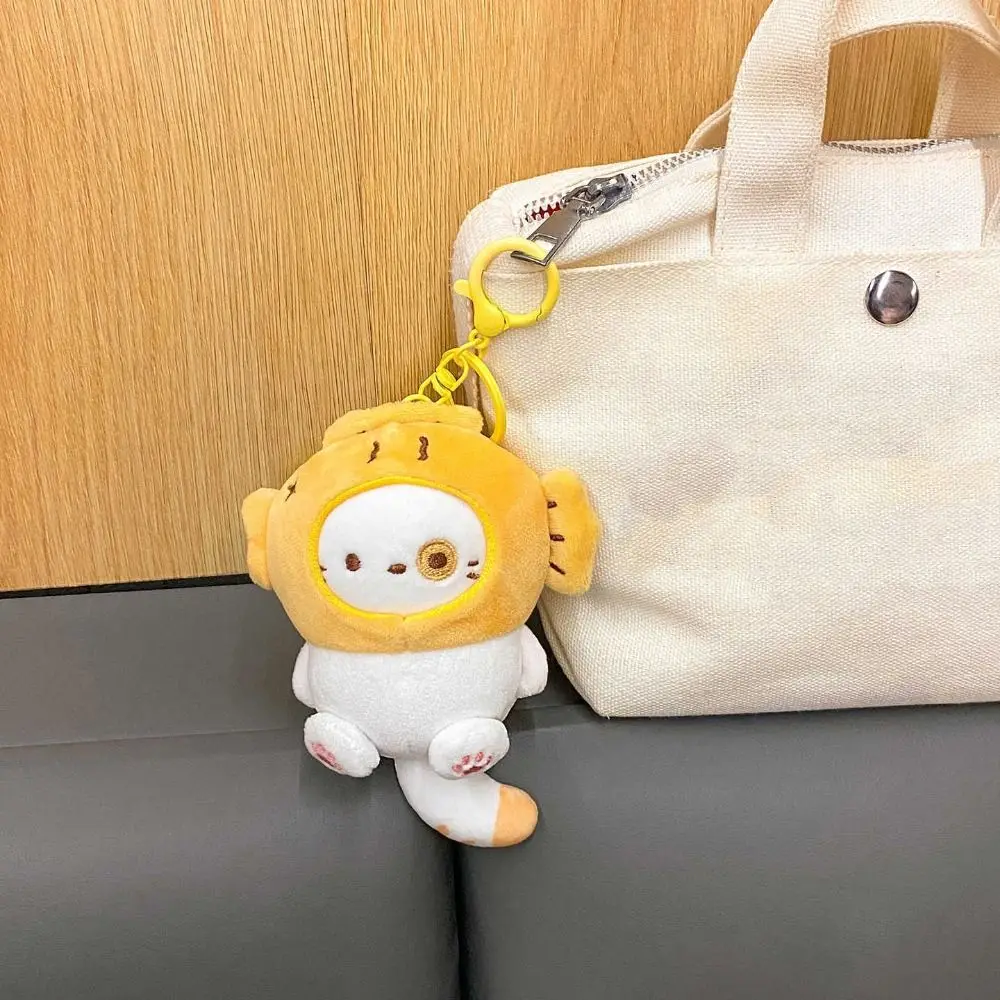 Stile di cottura Orata Yaki Gatto Ciondolo in peluche Taiyaki Takoyaki Taiyaki Gatto Portachiavi in peluche Orata Yaki Cat Copricapo Portachiavi in peluche