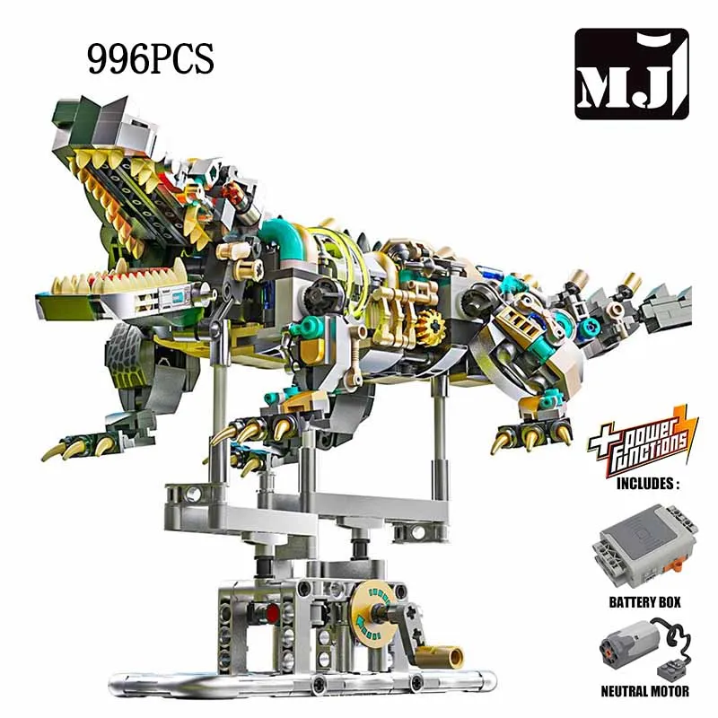 

MJ BLOCK Crocodile Building Blocks Mechanical Model Educational DIY Desktop Decoration Toy Holiday Gift for Kids Adults,996 Pcs