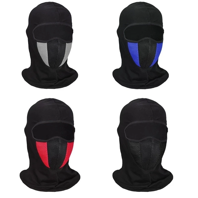 Motorcycle Balaclava Summer Breathable Ice Silk Full Face Mask Men Women Windproof  Motobike Cycling Sports Scarf Headgear