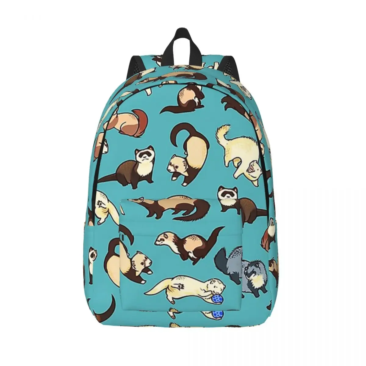 Ferret Cute Animal Backpack Elementary High College School Student Bookbag Teens Canvas Daypack Outdoor