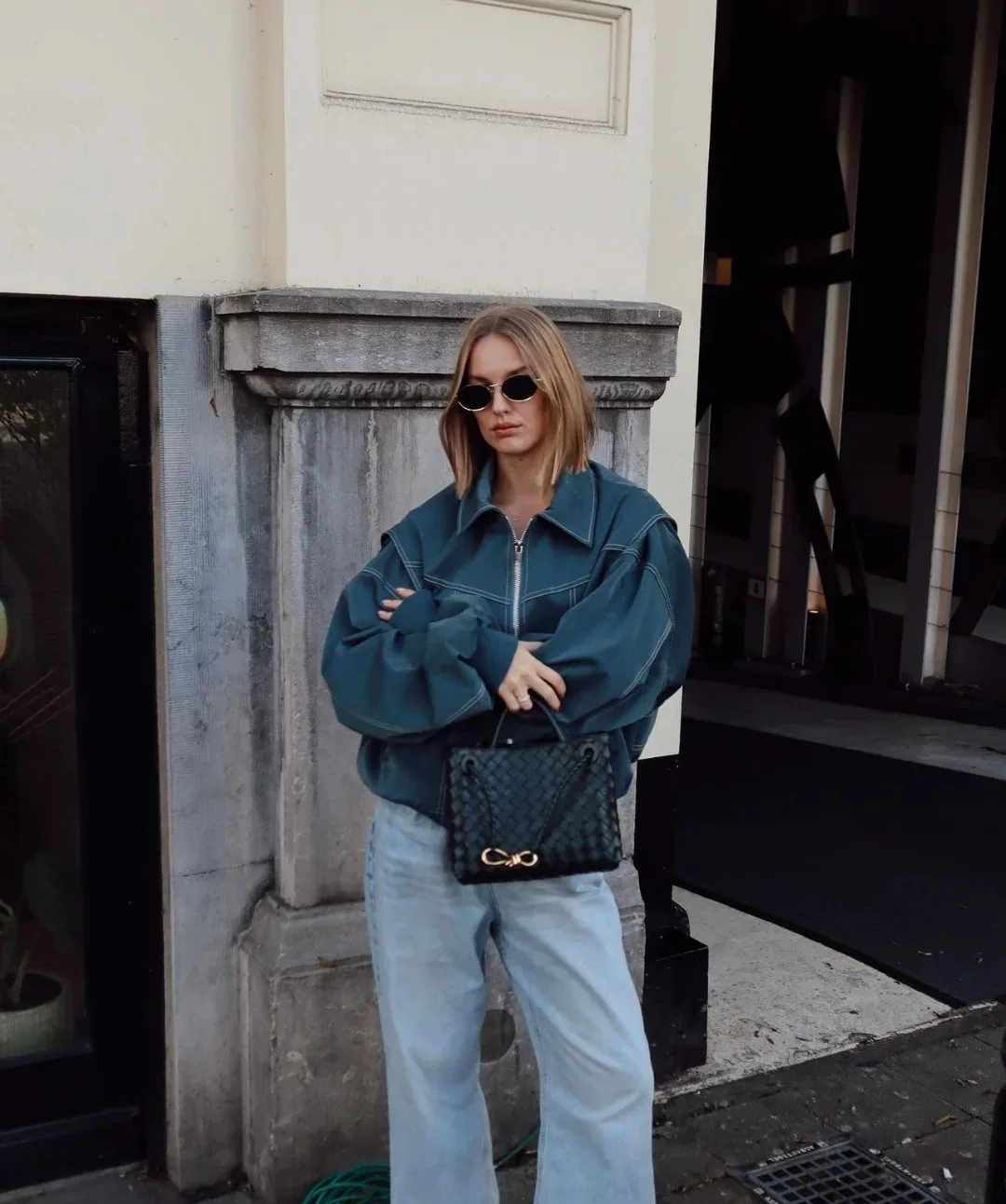 الخريف الأمريكية خمر المرأة التلبيب الجلود مبطن معطف أزياء عارضة سحاب أكمام طويلة المرأة سترة المرأة الدافئة ركاب #3