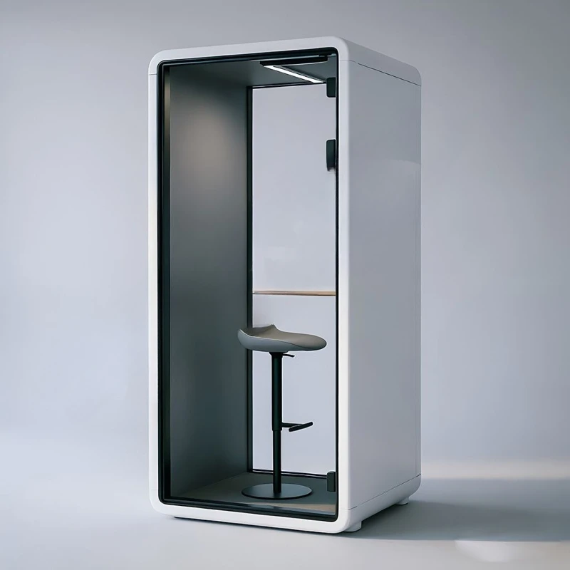 Sound insulation, silent mobile live stream, piano phone booth in office, conference room, recording studio, singing room for