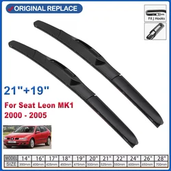 Soft Silicone Front Wiper Set For Seat Leon MK1 2000 - 2005 2001 2002 2003 2004 coated windshield wiper blade 21