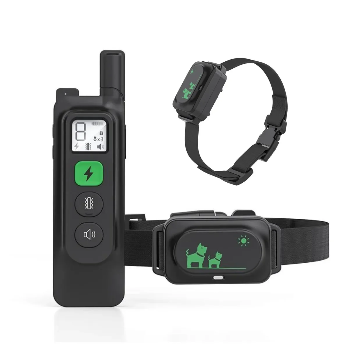 New Control Dog Training Collar Help Behavior Aids Anti Barking Electric Shocker With Shock Vibration Sound Remote  For Dogs