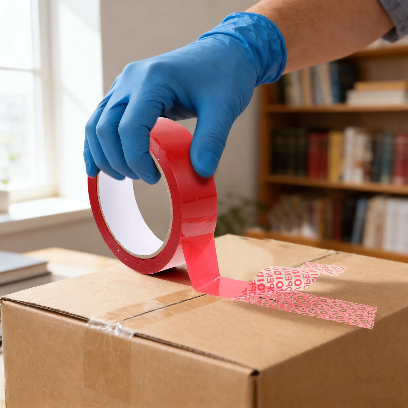 Tamper Evident Voidopen Tape 1 Roll Heavy Duty Security Packing Tape for Shipping Storage Warehouse Seals Tamper Proof Evidence