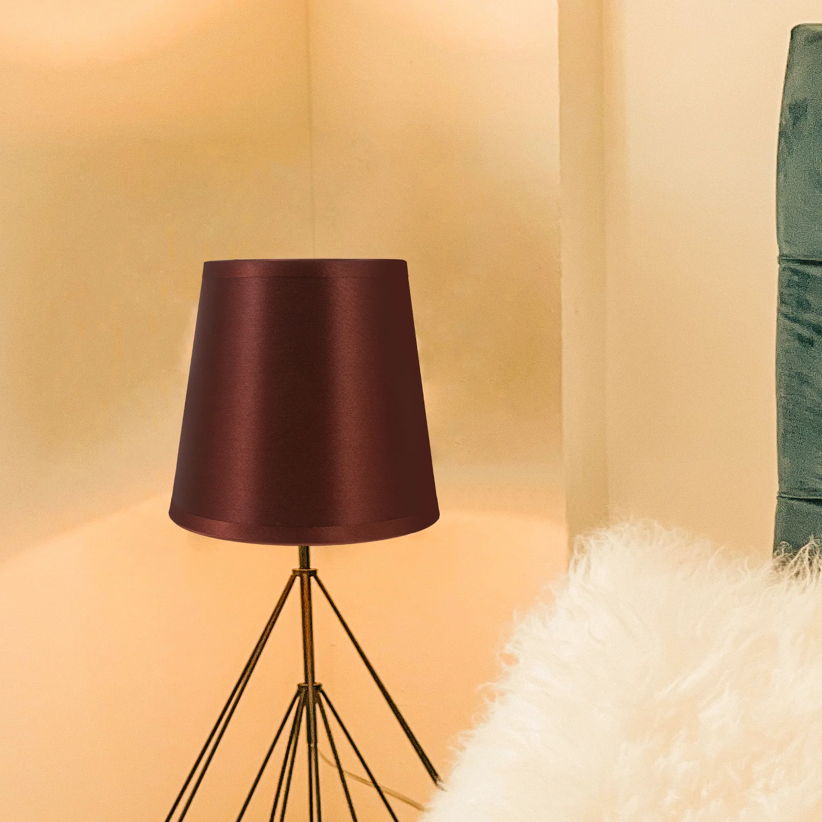 

Cloth Lamp Shades E14 Premium Handmade Simple Style Exquisite Workmanship Romantic Warm Atmosphere Durable Not Easy to Fade Home