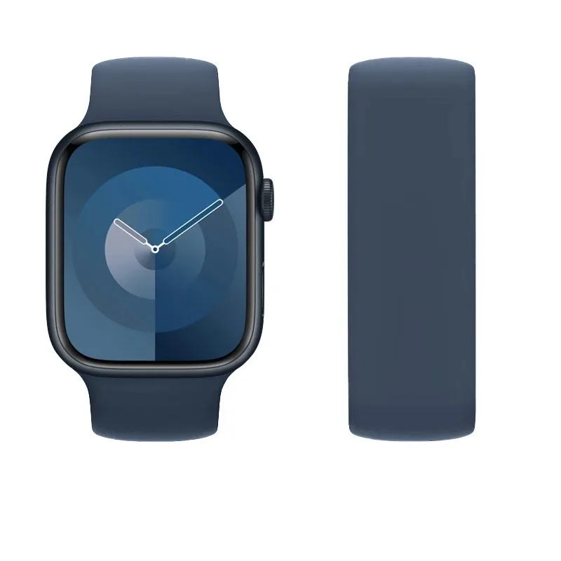 Strap for apple Watch Band 40mm 44mm 45mm 41mm 42mm 49mm 46mm Elastic Silicone bracelet iWatch series 10/3/SE/5/6/7/8/9/ultra 2