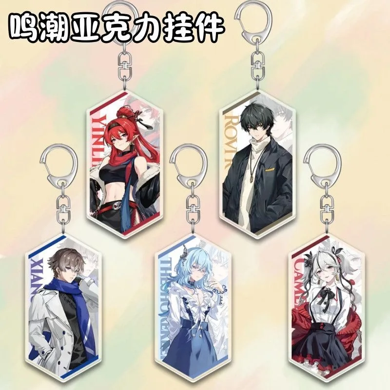 Game Wuthering Waves Winter Invitations Acrylic Keychain Yinlin Camellya Rover Xiangli Yao The Shorekeeper Bag Pendant Fans Gift