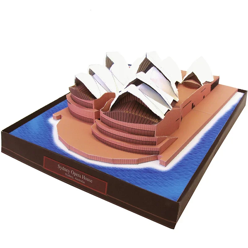 Australia Sydney Opera House Mini 3D Paper Model House Papercraft DIY Art Origami Building Teen Adult Handmade Craft Toys QD-192