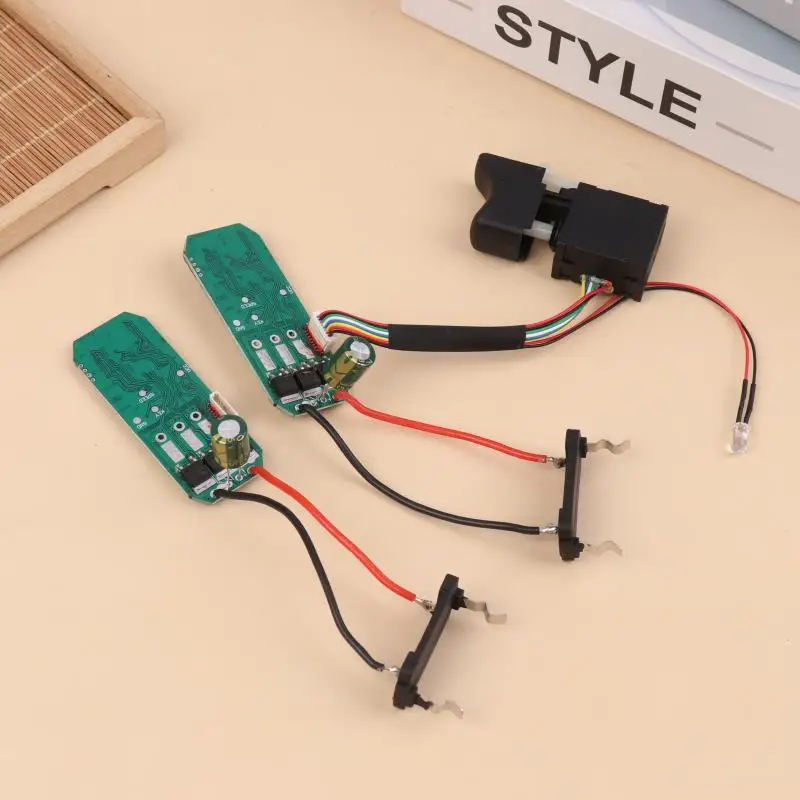 16.8V Lithium Drill Control Board + Switch Assembly 18V Brushless Drill Circuit Board Switch 07115