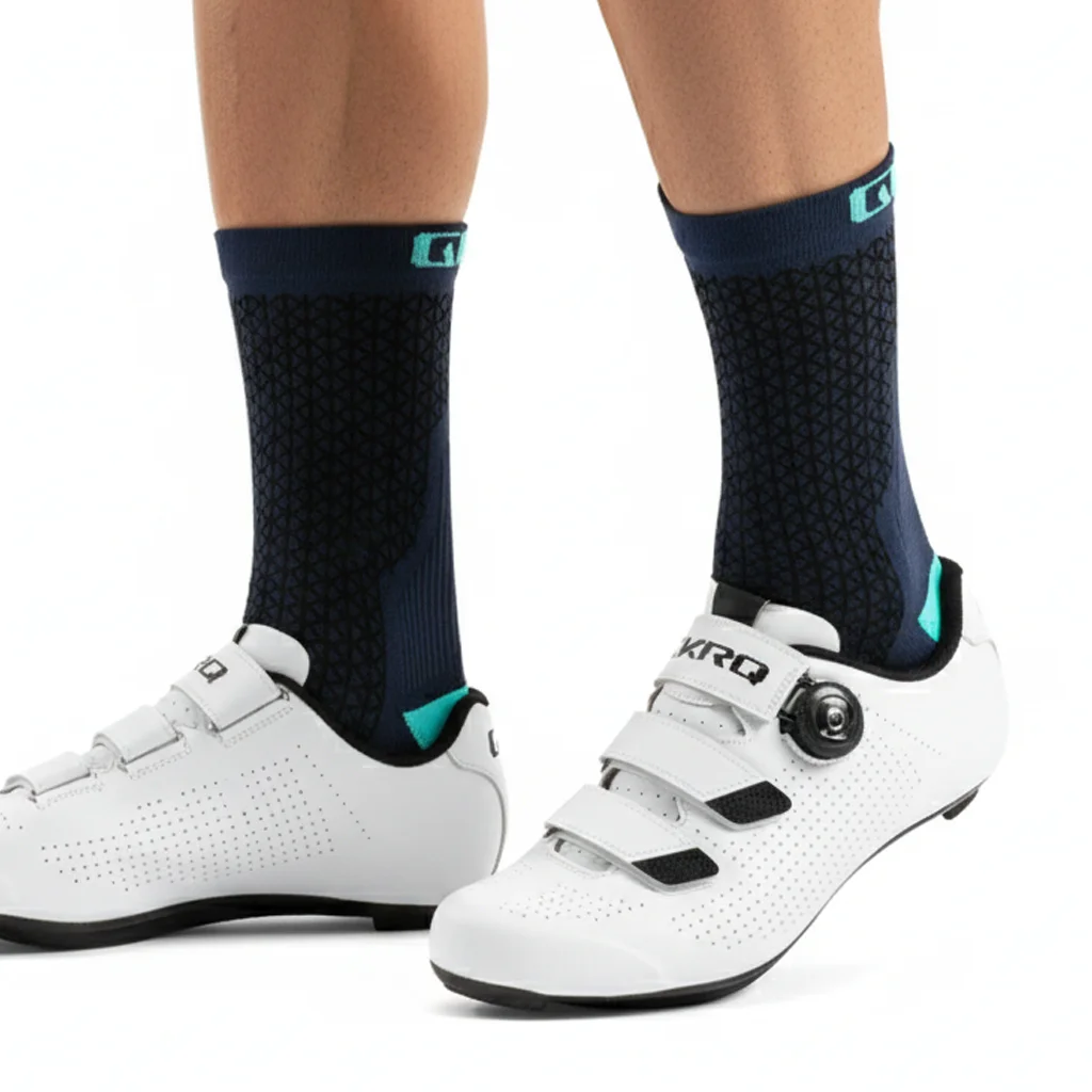 Neue Fahrradsocken Hochwertige Kompressionssocken für Männer und Frauen Fußballsocken Basketball Outdoor-Lauf Professionell – Detail 5