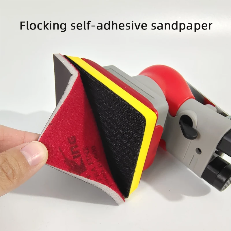 Red Sandpaper Car Sand Putty 75x100 Square Dry Sponge Sandpaper Hardware Furniture Surface Polishing Abrasive Grit