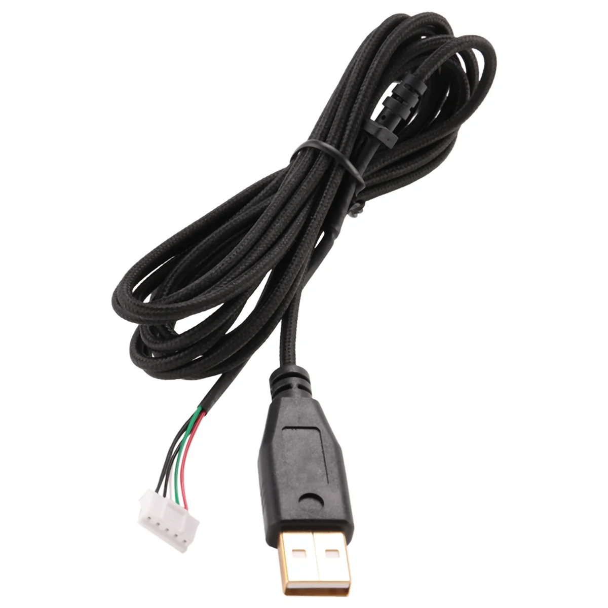 Usb Cable Mice Line For Razer Deathadder 2013 Approx. 2.1M 5 Wires 5 Pins Black Gold Plated Replacement Gaming Mouse