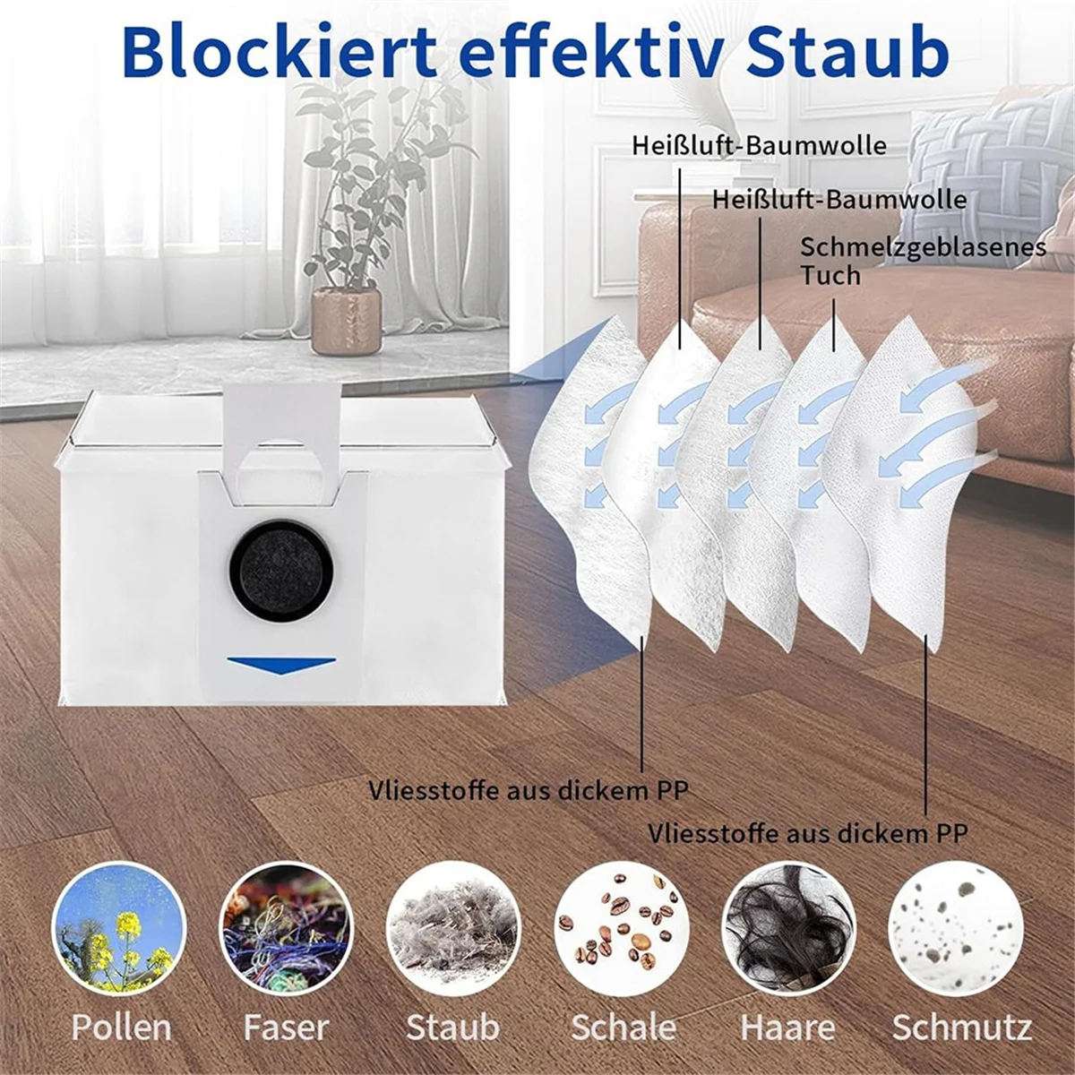 HOT Wipes and Dust Bag for Ecovacs Deebot DEEBOT T30 Omni / T30 PRO Omni Robot Vacuum Cleaner Replacement Parts