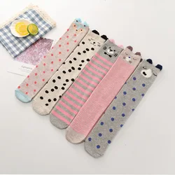 2024 Children's Mid-cylinder Pure Cotton Three-dimensional Cartoon Stockings Spring and Autumn High Socks for Boys and Girls