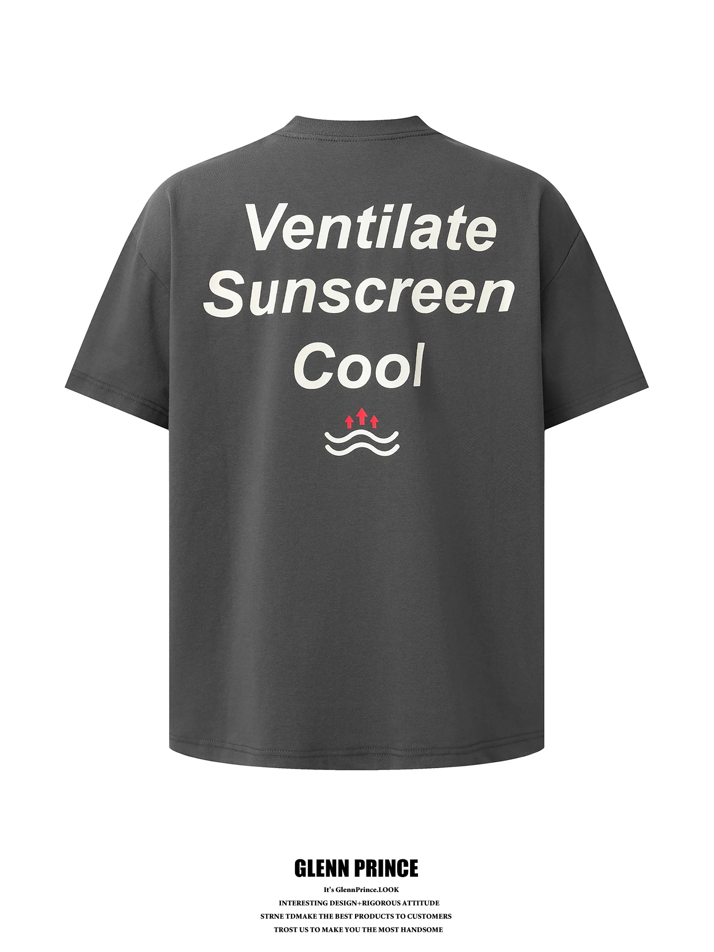 

Cooling Feeling Printed Letter Back Sports Short Sleeve T-Shirt Men Summer Loose Couple Tops Cotton Polyester Blend Fitness R...