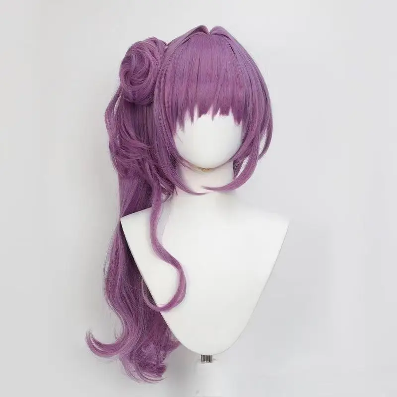 Otomune Kozue Cosplay Wig LoveLive! Hasunosora Girls' High School Idol Club Purple Long Wig with Detachable Hair Bun Ponytail