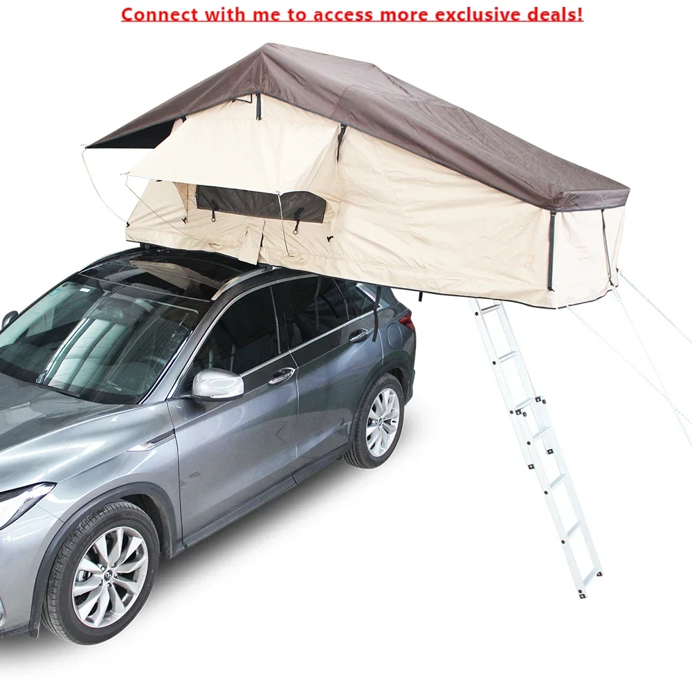 

OEM Rooftop Tent On Sale Vehicles Camping Tents Ripstop Material Roof Top Tent With Ladder