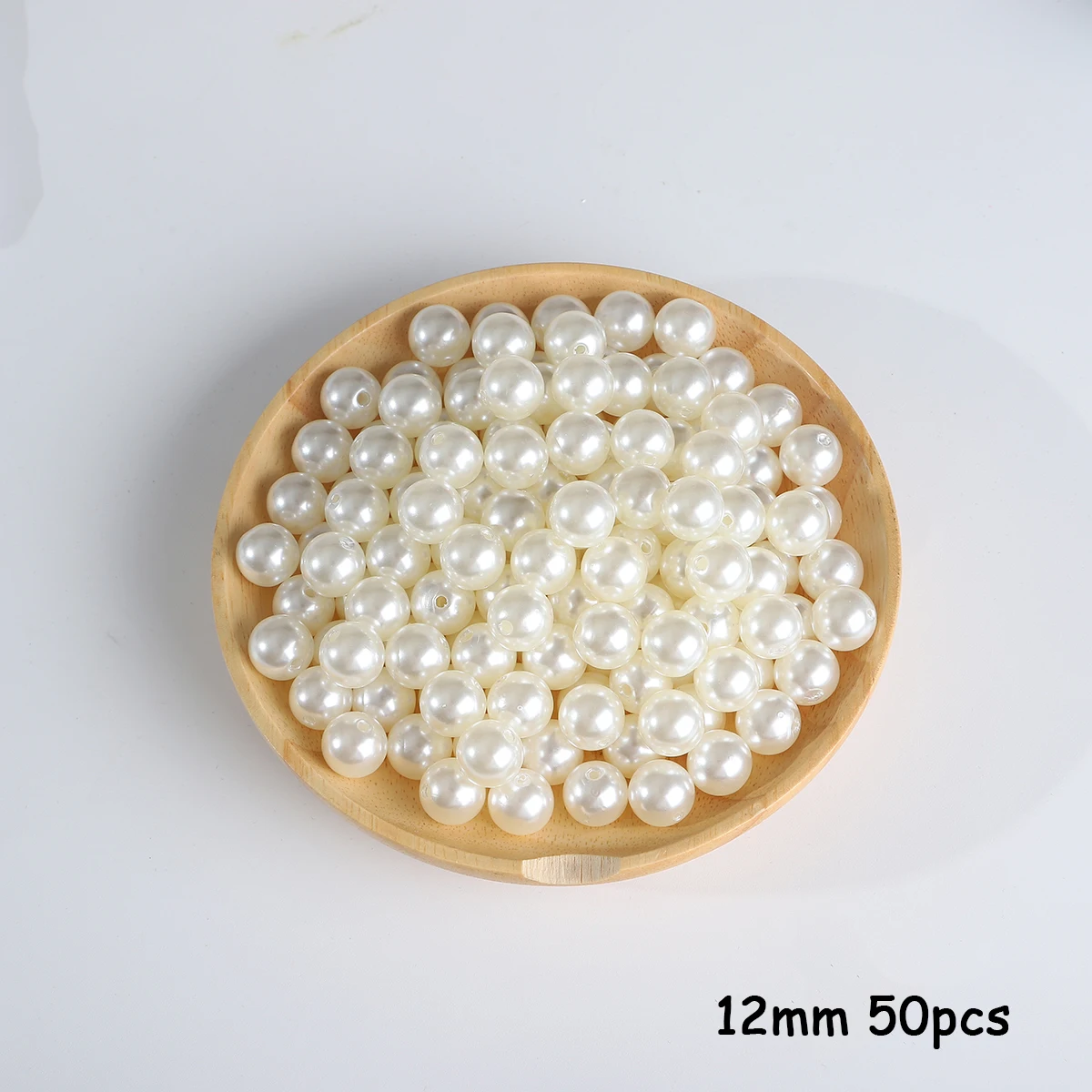 3-20mm 10-1000 stuks recht gat ABS imitatie parel beige witte armband met ronde kralen voor DIY ambachtelijke sieraden maken producten