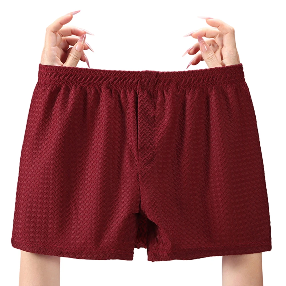 

Мужское ультратонкое нижнее белье, однотонные свободные плавки, дышащие шорты, домашние боксеры с эластичной резинкой на талии, эластичные трусы, трусики