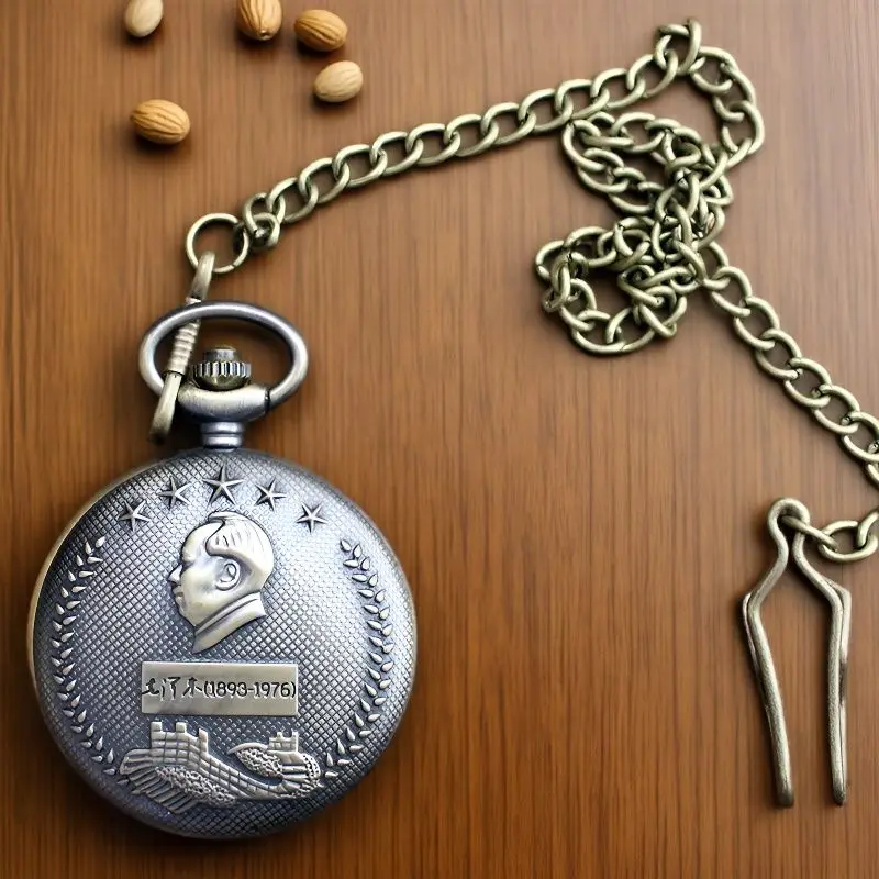الصين الهدايا التذكارية الجد العتيقة Steampunk خمر غطاء الوجه الكبير ساعات الجيب الكوارتز قلادة قلادة على مدار الساعة للرجل المرأة