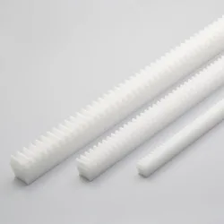 1Pc Mod 0.5/1/1.5-3 White POM Gear Rack Transmission Plastic Rack Length 300/500mm DIY Model Makeing Drive Materials Accessories