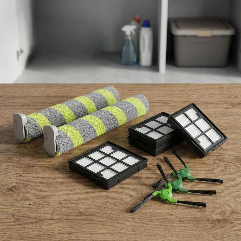 10PCS Roller Mop Pads Filters Side Brushes Kit For Roomba 705 706 707 Robot Vacuum Cleaner Replacement Parts Accessories