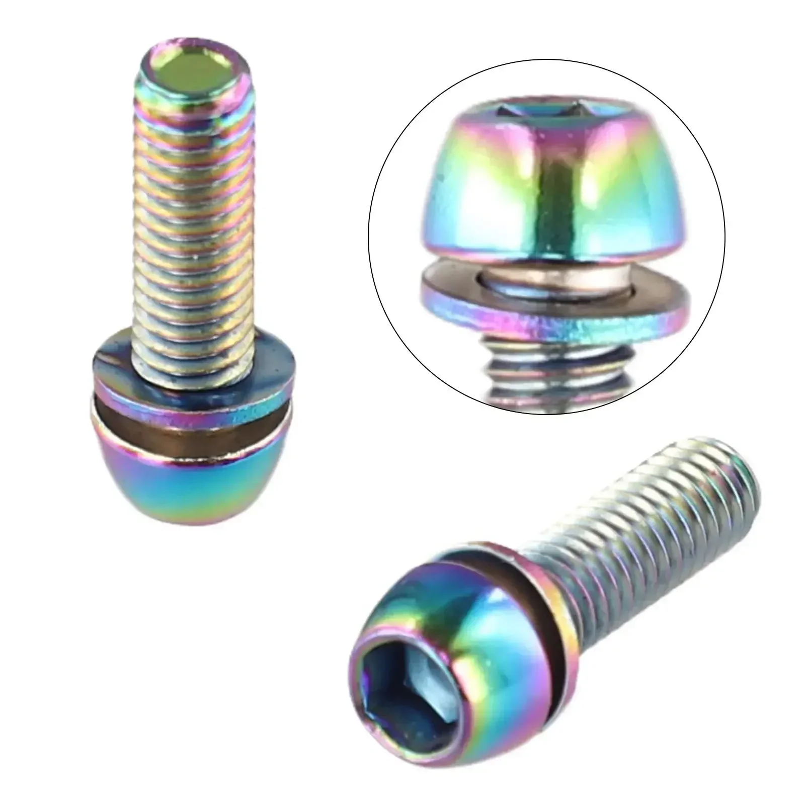 Bicycle Steering Handlebar Stem Screws Bolts Hot Sale  Colorful Stainless Steel  M5*20mm M6*20mm Bike Stem Screws/Spacers Parts