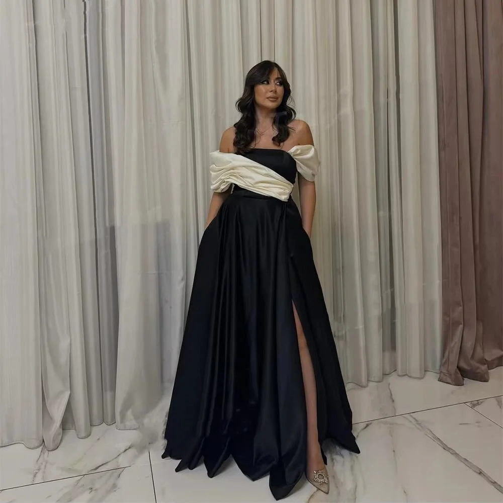 أفضل بيع قبالة الكتف فساتين السهرة الكشكشة الساحرة فستان الحفلة الراقصة رائعة عالية سبليت حزب ثوب Fساتين Sheer مخصص