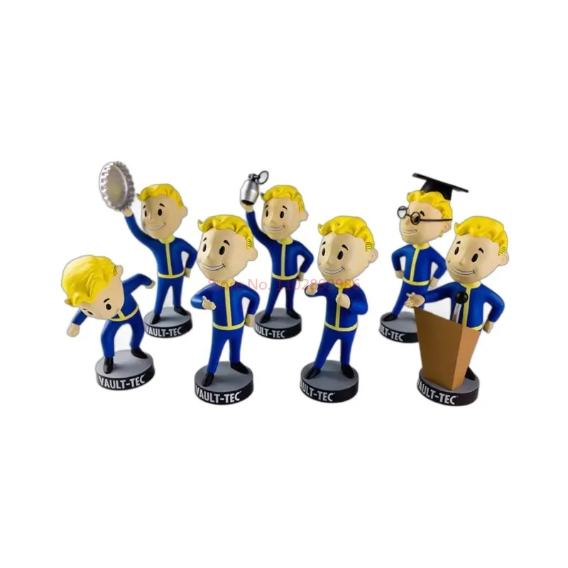 Figura de acción de Fallout 4 Vault Boy Fallout 3 generación 7 Shaking Anime, estatua, modelo, habitación, adorno, juguetes, regalo para niños, Otoño, nuevo