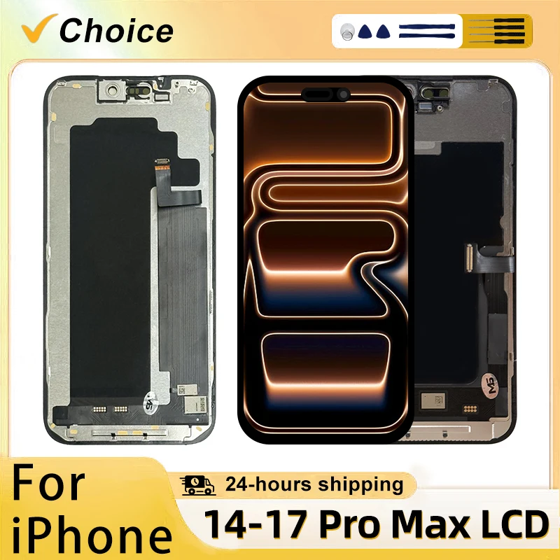 AAA+++ NEW OLED Screen For iPhone 14 15 16 17 PRO MAX LCD Display For ...