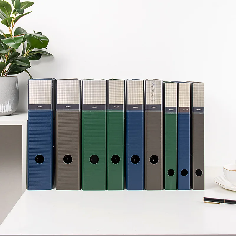 2 Hole Quick Access Binder A4 Heavy Duty Ring Binder Folder with 550 Sheet Large Capacity, PP File Organizer for Office