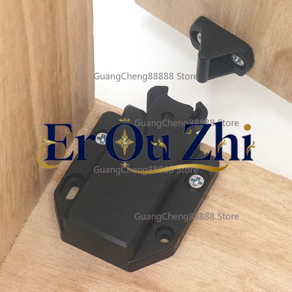 10/5/2 Sets Non-Magnetic Touch Latch Catch Cabinet Door Push to Latch and Unlatch Furniture Cupboard Wardrobe Accessory