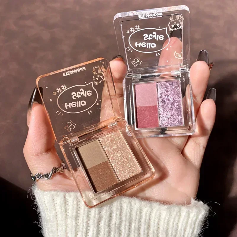

Hello Style Eyeshadow Palette Original Korea Style Makeup Matte Pearlscen Glitter Waterproof Long-lasting Cute Cosmetics Exquisi