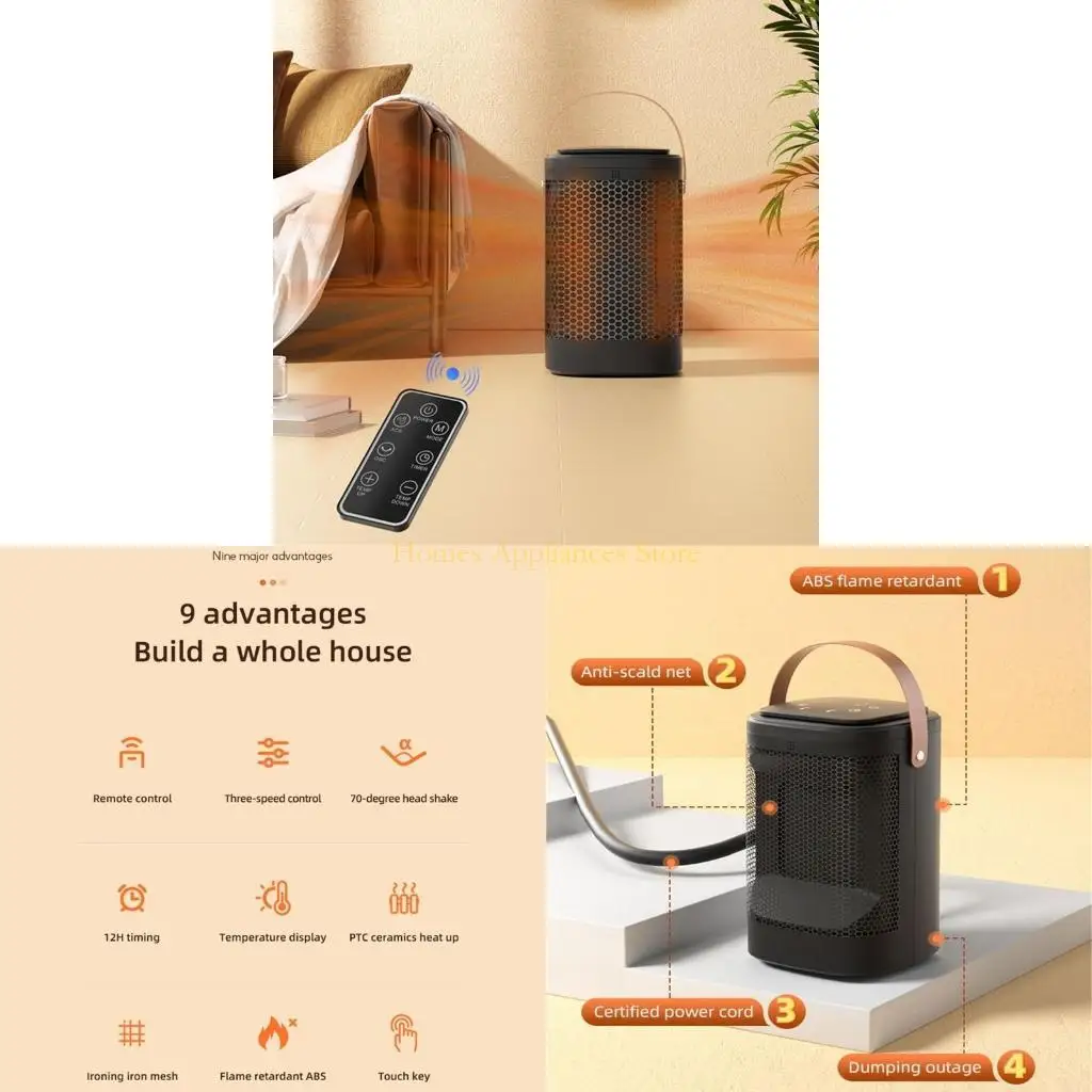 

D0AB 1500 Вт Портативные электрические нагреватели для домашней спальни офис электрические обогреватели низкие консультации