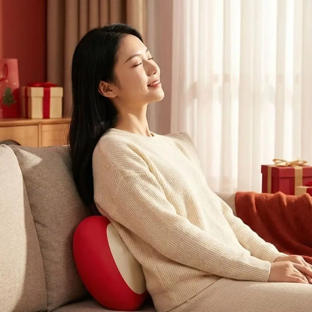 Kneading Electric Massage Pillow Heat Hot Compress Neck Massager Multi Point Comfortable Waist Support Cushion Household