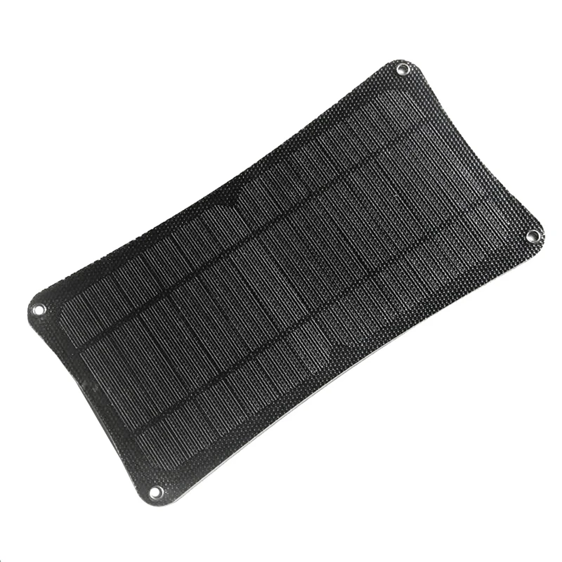 لوحة طاقة شمسية 10 وات 5 فولت مع منفذ USB مزدوج + نظام شحن بطارية حلقة تسلق ETFE شاحن شمسي قابل للطي