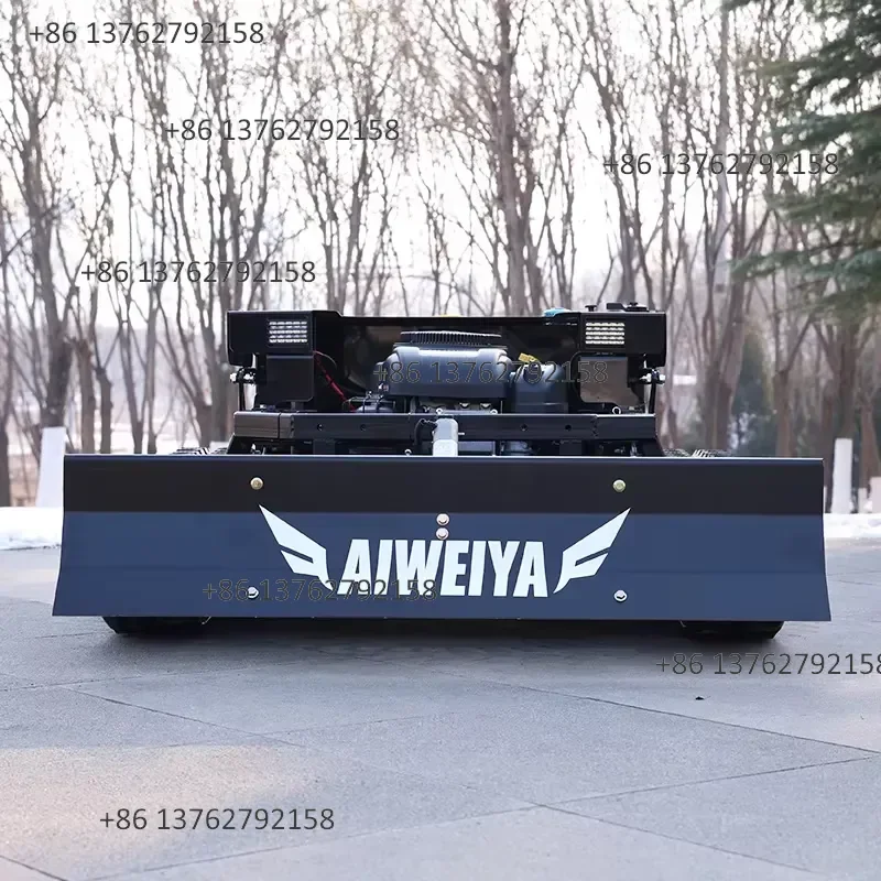【2026】 US Spot Spot Remote-controlled Lawn Mower with Snow Plow Multifunctional Track Type Courtyard Farm Dual-purpose