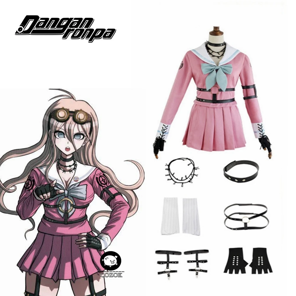 

Костюм для косплея из «Danganronpa V3: Killing Harmony», униформа ирума МИУ, кролик, на Хэллоуин, Рождество, аниме на заказ