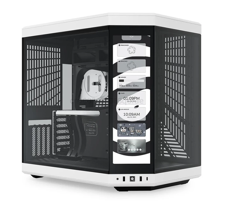 

Новый сенсорный двухкамерный ATX Mid Tower Y70, Современная эстетика, со встроенным сенсорным ЖК-дисплеем 4K