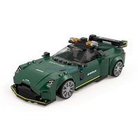 Green Racing Vehicle Model Building Blocks MOC JD059 Fast Transportation Speed Car Bricks Ideas Collection Toy Kit DIY Gift Kids