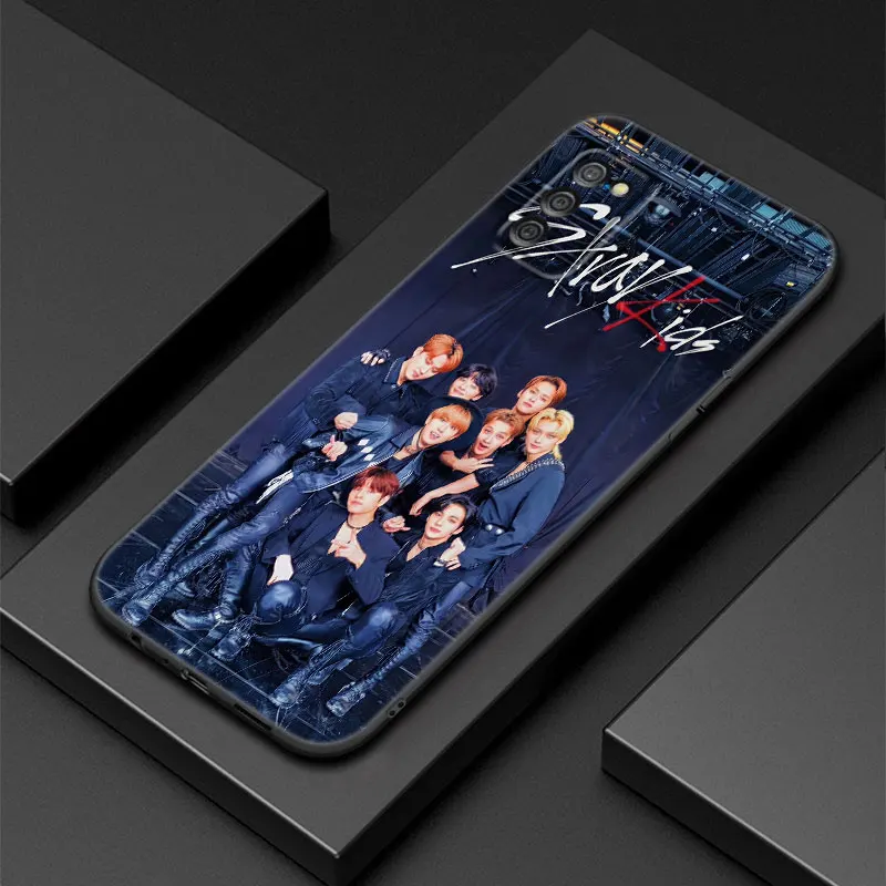 Kpop Stray Kids Black Silicone Phone Case For Samsung Galaxy A01 A03 Core A04 E A02 A05 A10 A20 A21 A30 A50 S A6 A8 Plus A7 2018