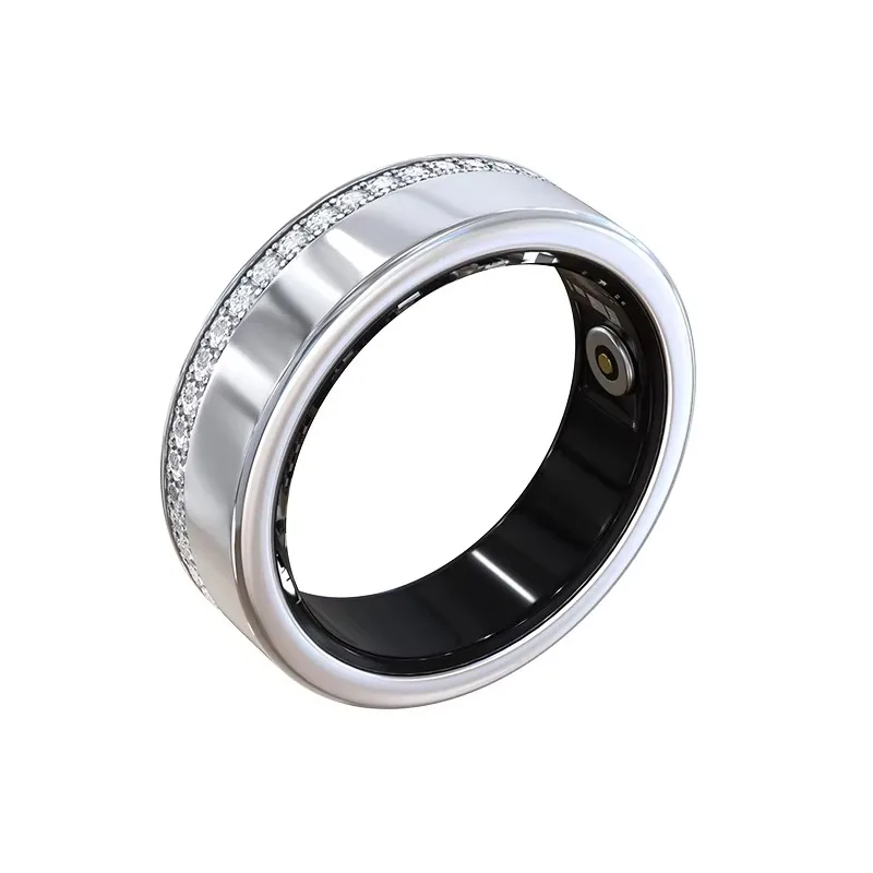 Diamond Smart Ring IP68 Waterproof Exercise Heart Rate BO Sleeping Menstrual Period Health Monitor Sport Fitness Tracker
