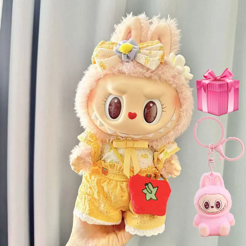 

Одежда Labubu для куклы 38 см, комбинезон Mokoko, милое поколение 1, аксессуары для косплея, милые украшения, мини-одежда